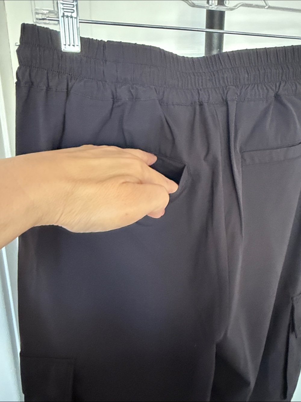 Fabletics Black Cargo Track Joggers - Picture 6 of 6